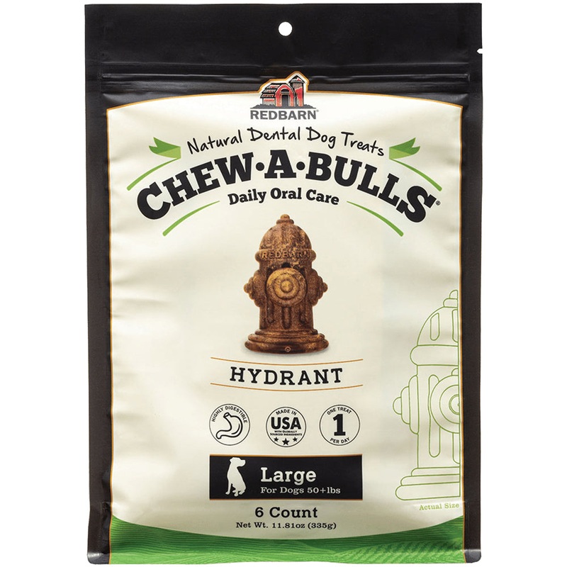 Redbarn Chew-A-Bulls Hydrant Large Dog Treats 6CT