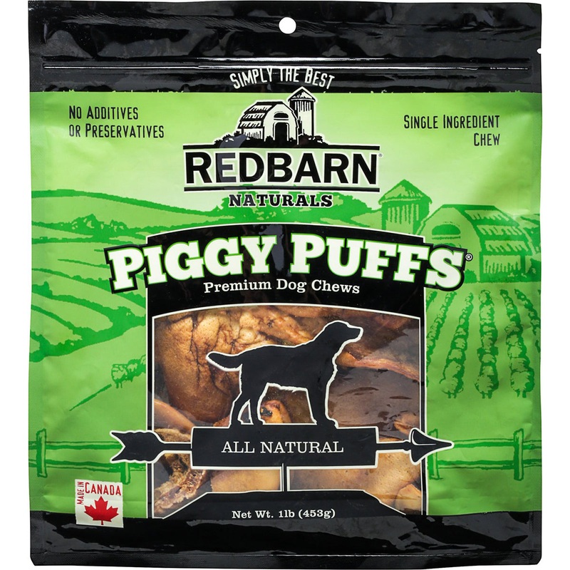 Redbarn Piggy Puffs Premium Chews Dog Treats 1lb