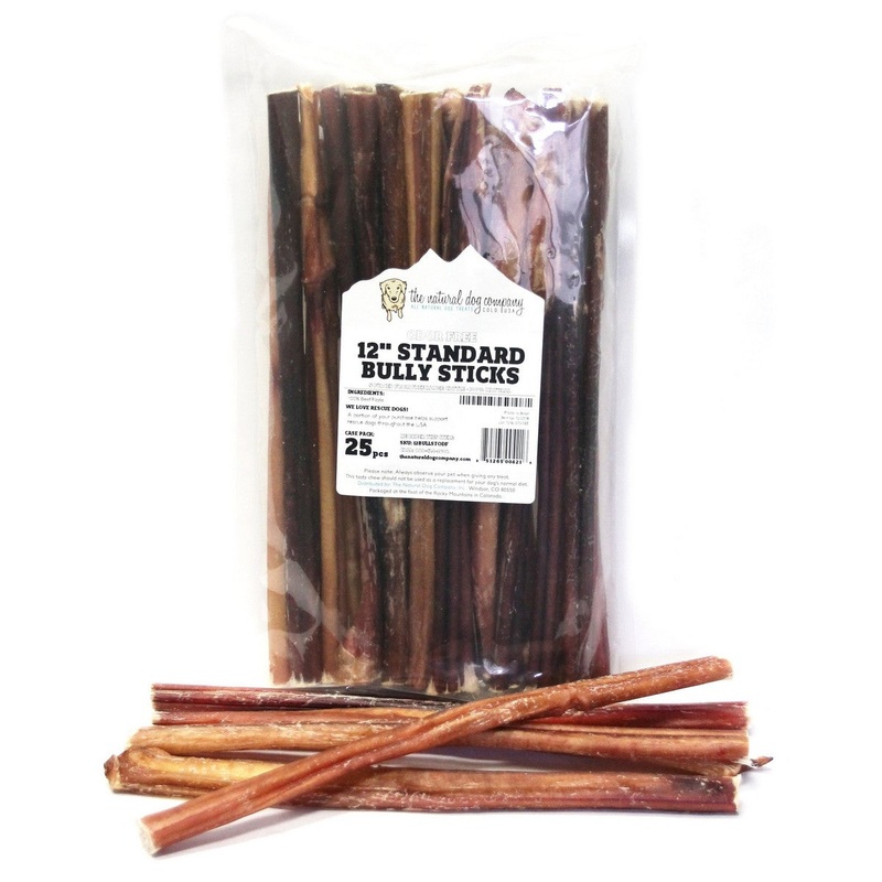 The Natural Dog Company Bully Sticks 12" Dog Treats Each