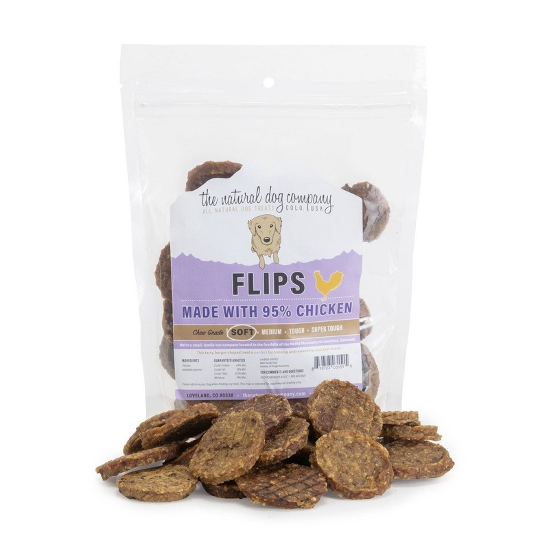 The Natural Dog Company Chicken Flips Dog Treats 8.5OZ
