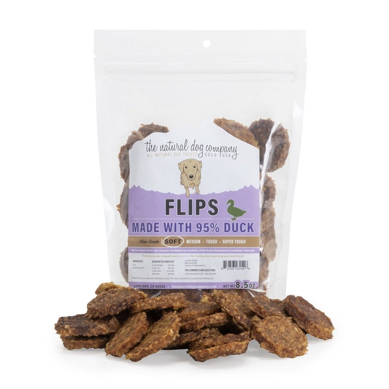 The Natural Dog Company Duck Flips Dog Treats 8.5OZ