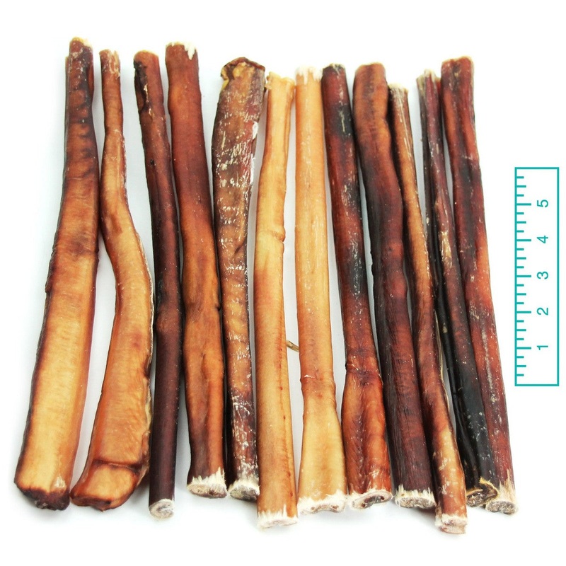 The Natural Dog Company Thick Bully Sticks 12" Odor Free Dog Treats 25ct