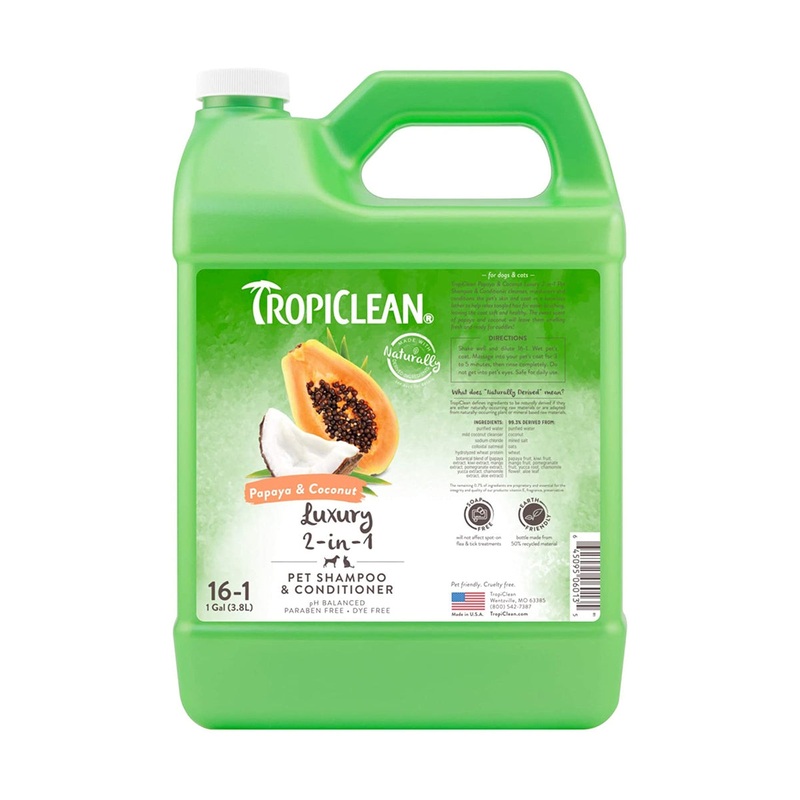 Tropiclean Papaya & Coconut Shampoo and Conditioner 1 Gallon