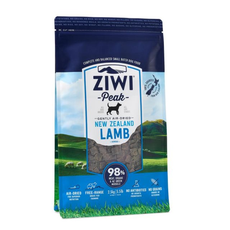 Ziwi Peak Air-Dried Lamb Dry Dog Food 2.2lb