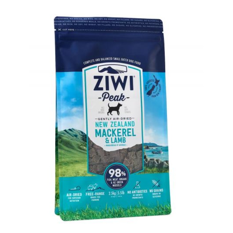 Ziwi Peak Air-Dried Mackerel & Lamb Dry Dog Food 2.2lb