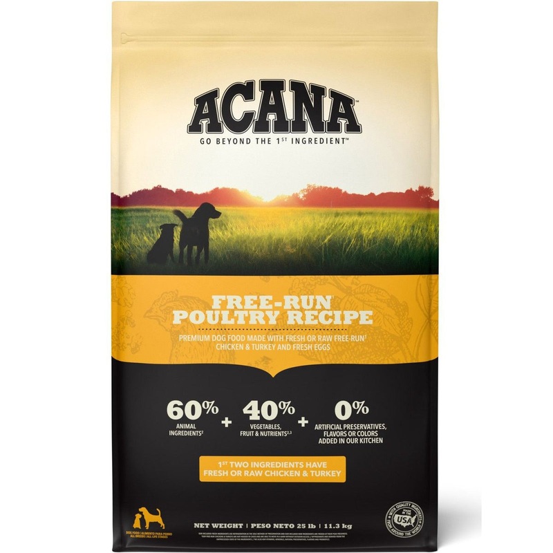 Acana Heritage Free-Run Poultry Dry Dog Food 4.5lb