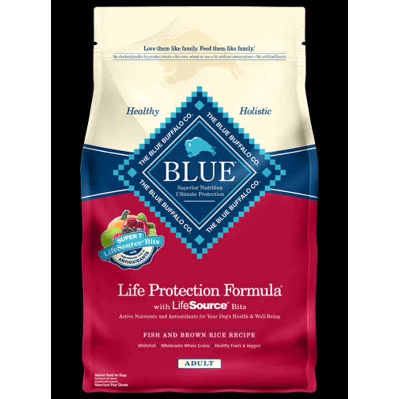Blue Buffalo Fish & Rice Adult Dry Dog Food 30lb