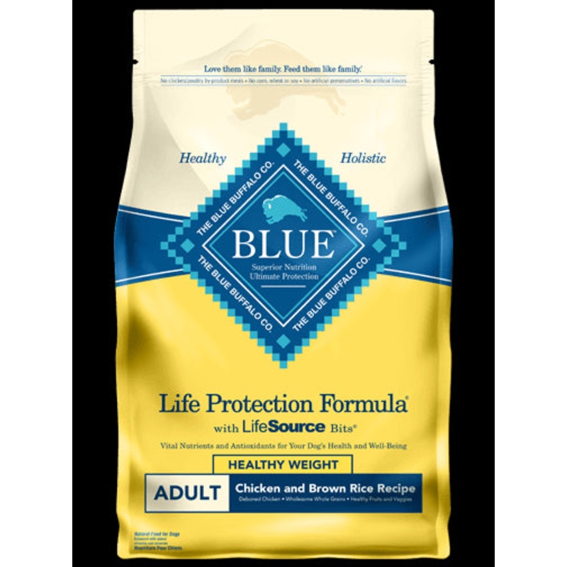 Blue Buffalo Healthy Weight Chicken & Rice Adult Dry Dog Food 30lb