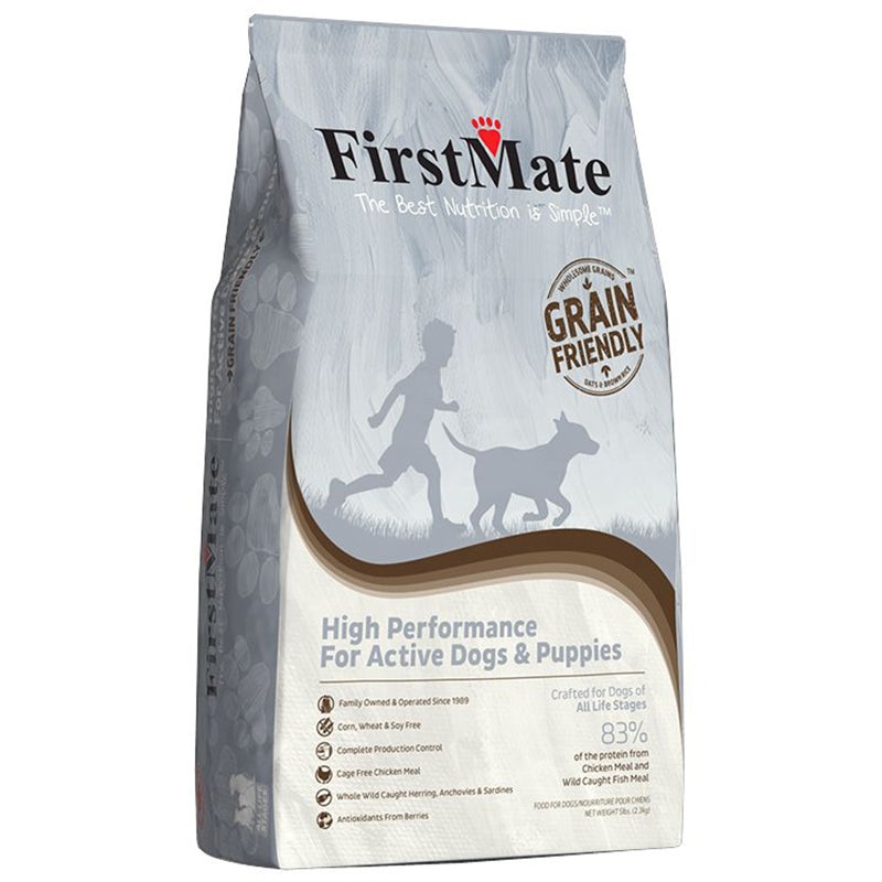 First Mate Grain Friendly High Performance for Active Dogs & Puppies Dry Food 5lb