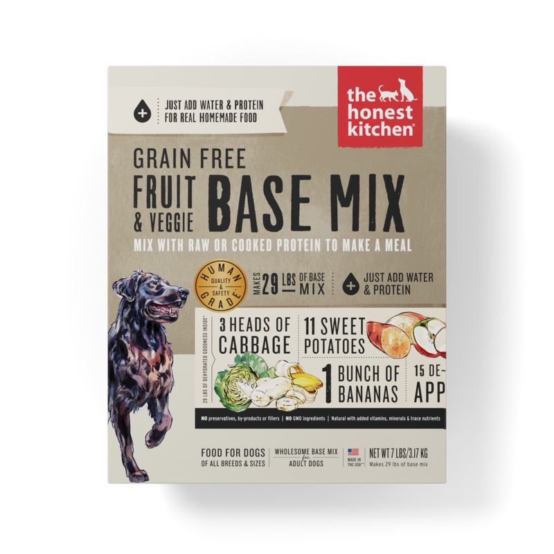 Honest Kitchen Grain Free Base Mix Fruit & Veggie Dry Dog Food 7lb