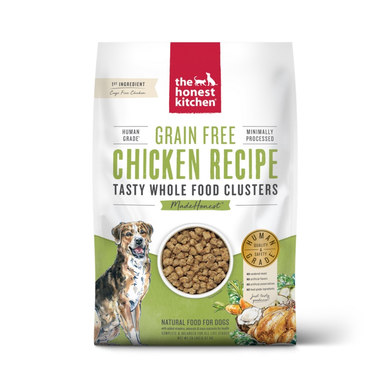 Honest Kitchen Grain-Free Chicken Whole Food Clusters Dry Dog Food 20lb