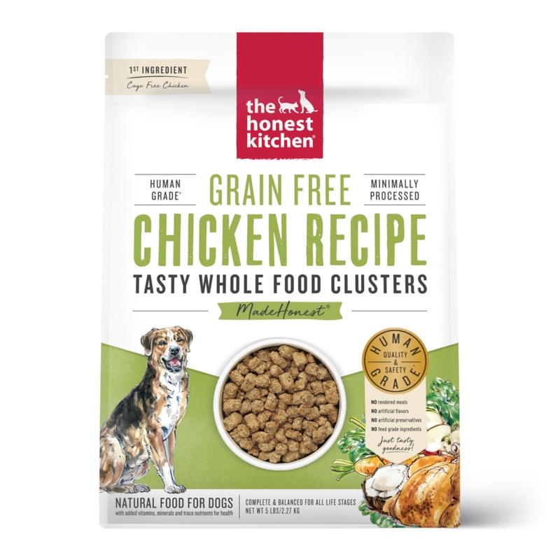 Honest Kitchen Grain-Free Chicken Whole Food Clusters Dry Dog Food 5lb