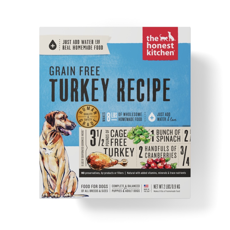 Honest Kitchen Grain Free Turkey Recipe Dehydrated Dog Food 2lb