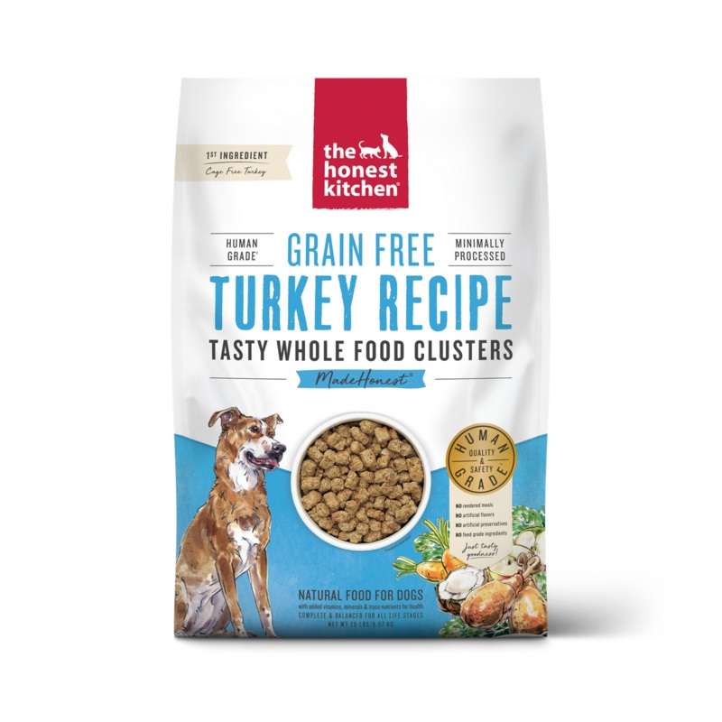 Honest Kitchen Grain-Free Turkey Whole Food Clusters Dry Dog Food 20lb