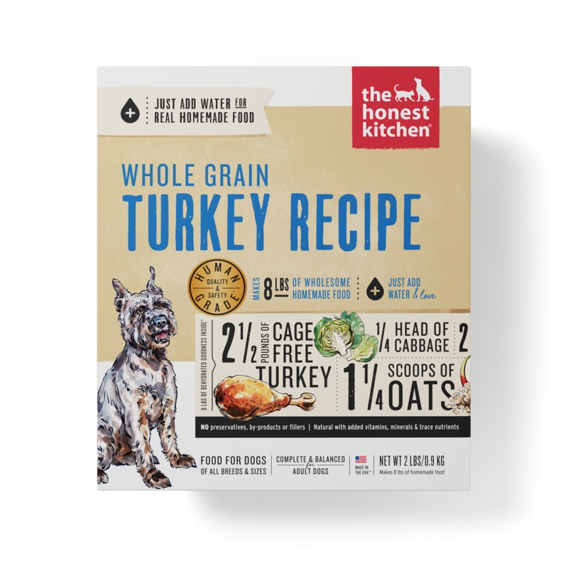 Honest Kitchen Whole Grain Turkey Recipe Dehydrated Dog Food 2lb