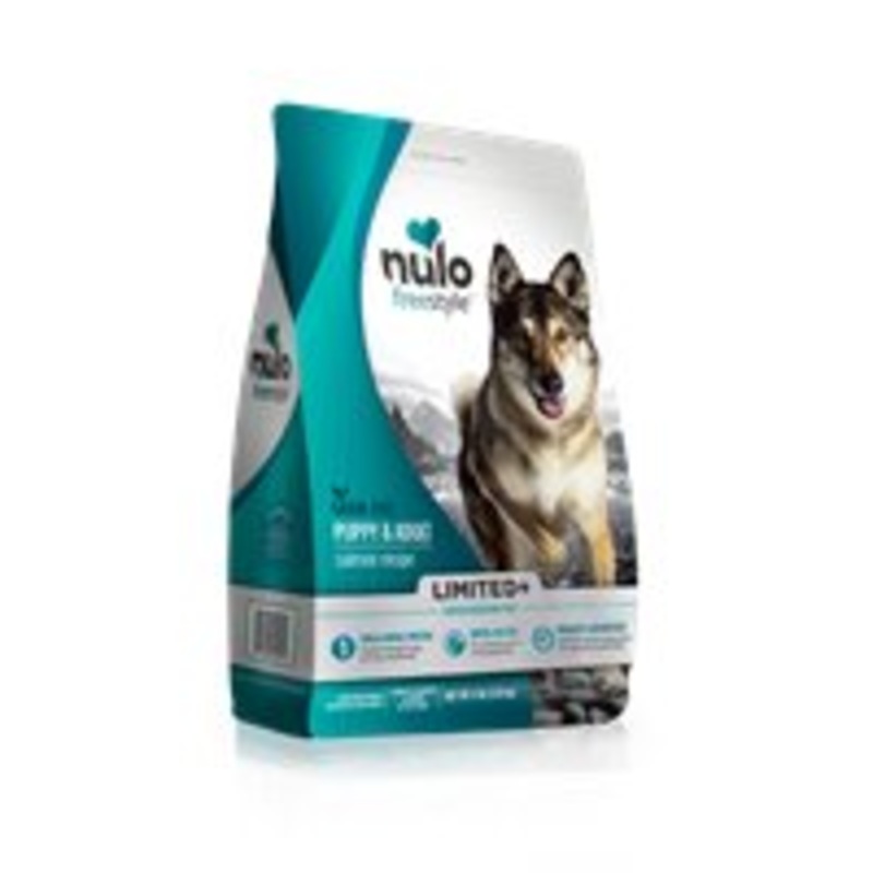 Nulo FreeStyle Puppy/Dog Limited+ Grain Free Salmon Dry Dog Food 22lb
