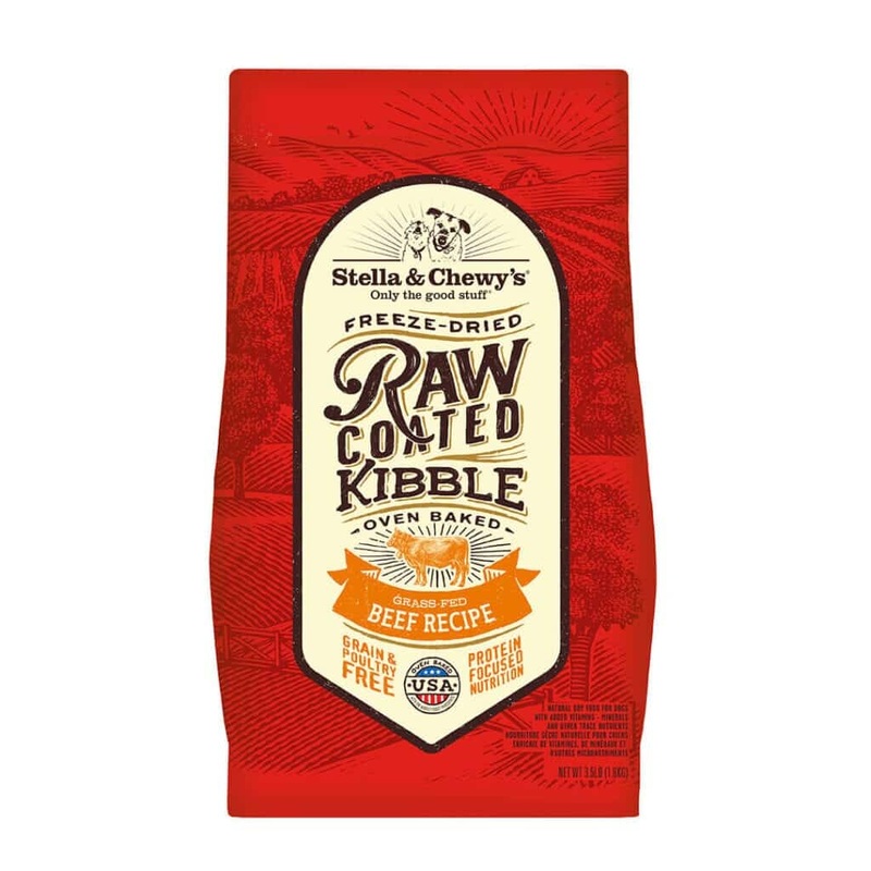 Stella and Chewys Grass-Fed Beef Raw Coated Kibble Dry Dog Food 10lb