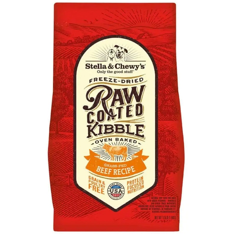 Stella and Chewys Grass-Fed Beef Raw Coated Kibble Dry Dog Food 3.5lb