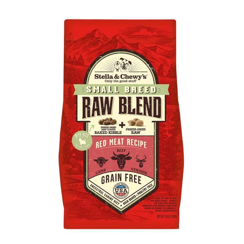 Stella and Chewys Small Breed Red Meat Raw Blend Kibble Dry Dog Food 3.5lb