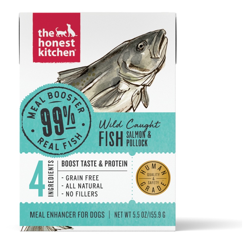 Honest Kitchen Meal Booster 99% Salmon & Pollock Wet Dog Food Topper 5.5oz