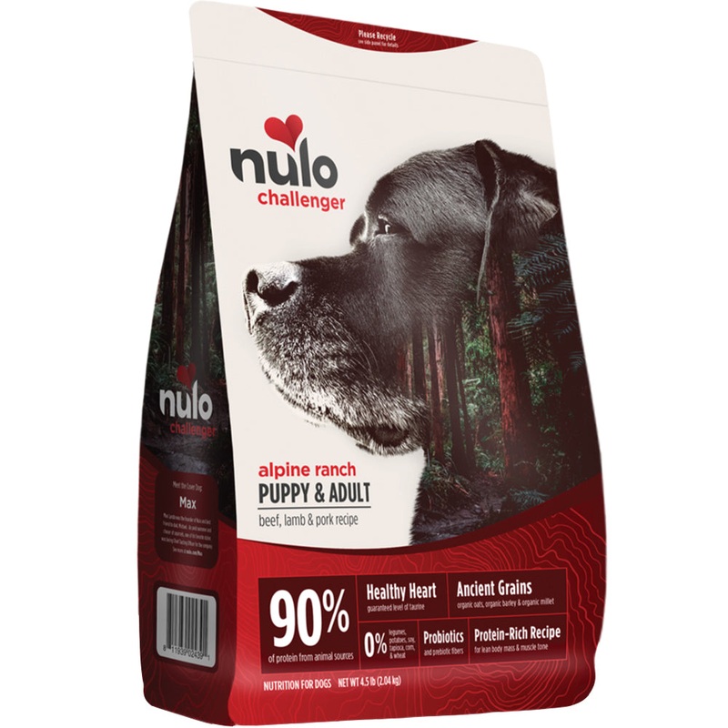 Nulo Challenger Puppy and Adult Beef Lamb & Pork Dry Dog Food 4.5lb