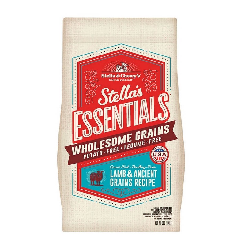 Stella and Chewys Essentials Ancient Grains Grass-Fed Lamb Dry Dog Food 3lb