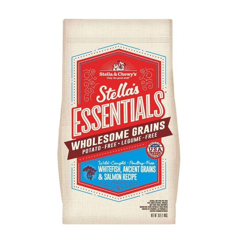 Stella and Chewys Stella's Essentials Wild-caught Whitefish, Ancient Grains & Salmon Recipe Dry Dog Food 3lb