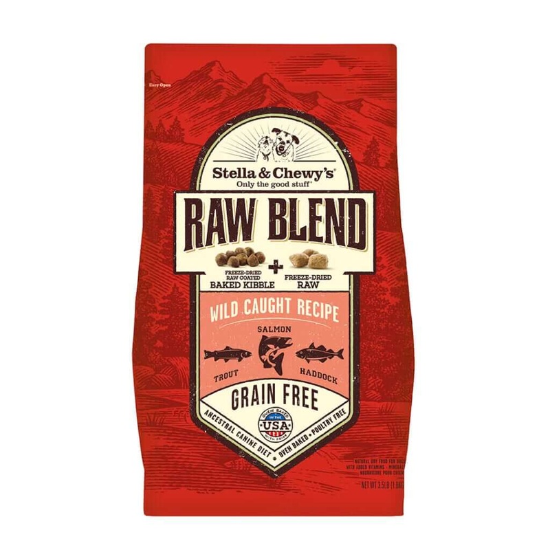 Stella and Chewys Wild Caught Raw Blend Kibble Dry Dog Food 3.5lb