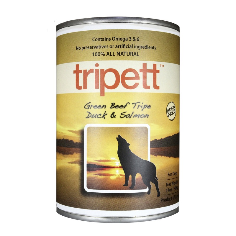 Tripett Green Beef Tripe, Duck and Salmon 13oz