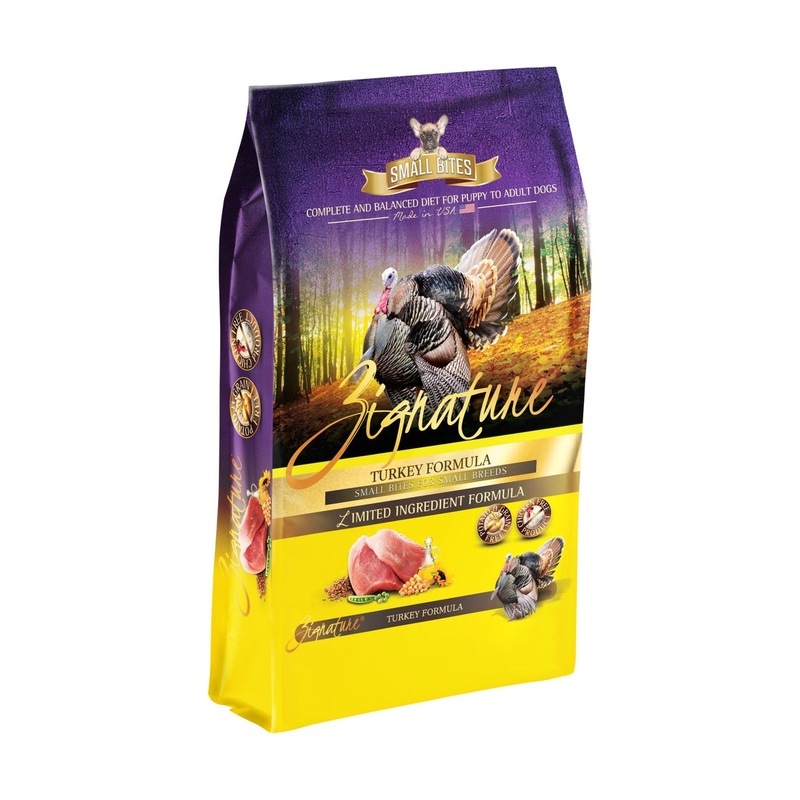 Zignature Turkey Formula Small Bites Dry Dog Food 4lb