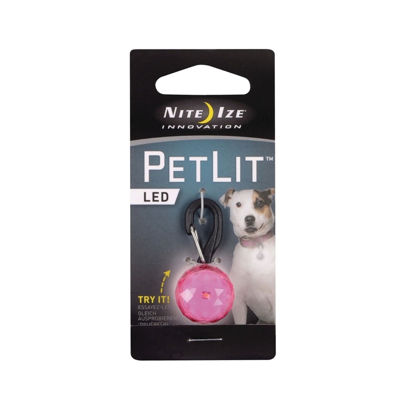 Nite Ize PetLit Jewel Crystal Collar Light Pink
