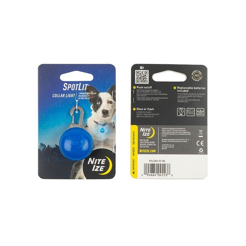 Nite Ize SpotLit Collar Light Blue