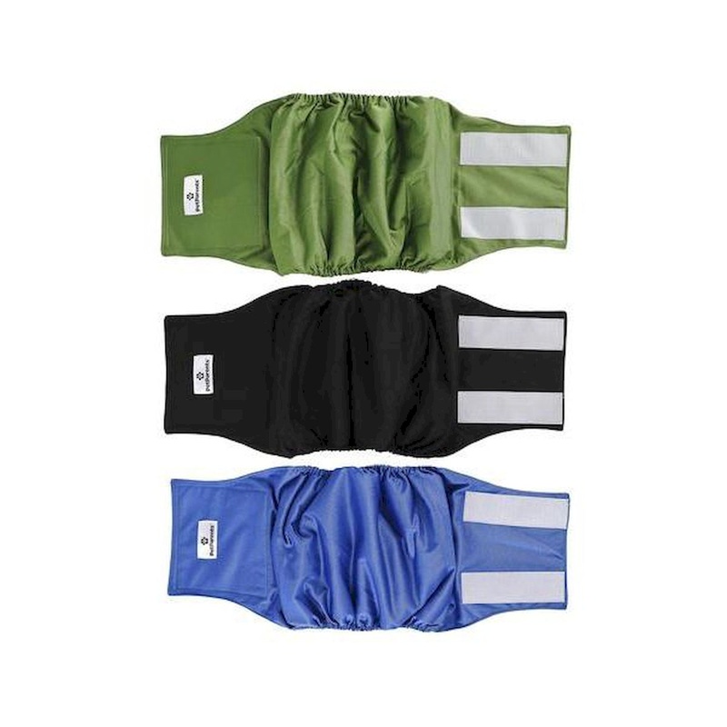 Pet Parents Premium Gentlemen Washable Belly Bands 3Pk Large