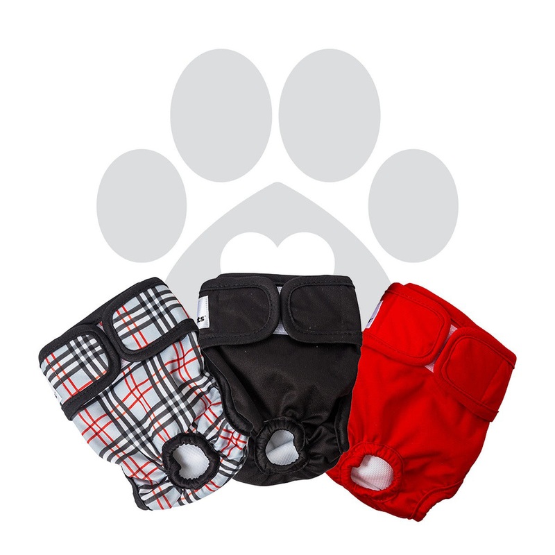 Pet Parents Washable Dog Diapers Bella Designer 3 Pack XLarge