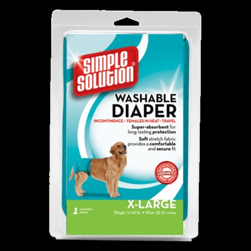 Simple Solution Washable Female Dog Diapers 1 count X-Large