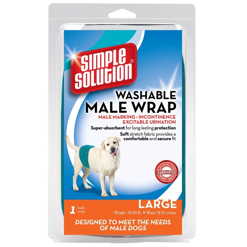 Simple Solution Washable Wrap for Male Dogs 1 count Large