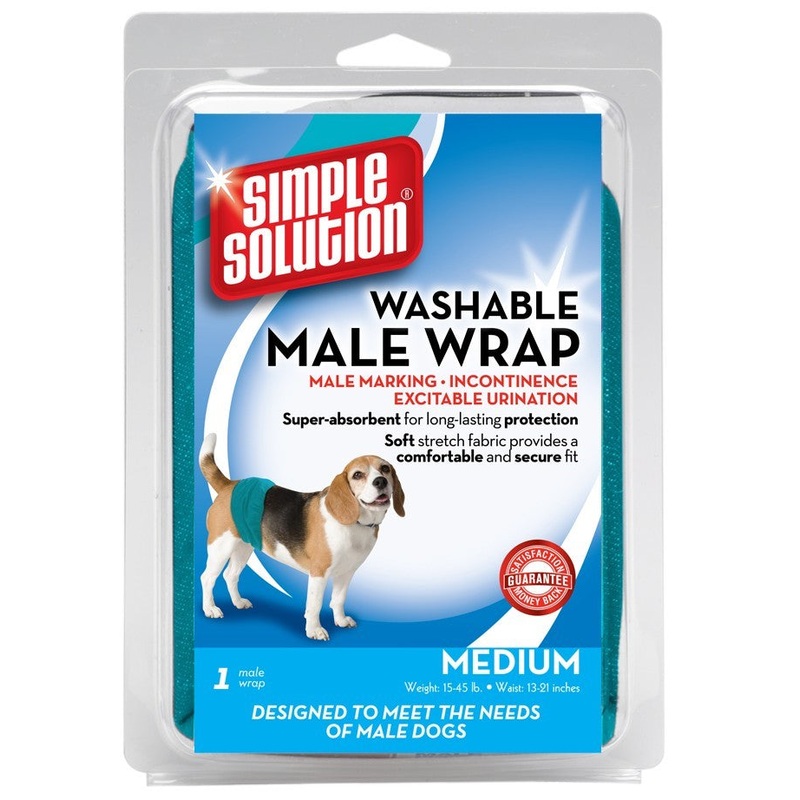 Simple Solution Washable Wrap for Male Dogs 1 count Medium