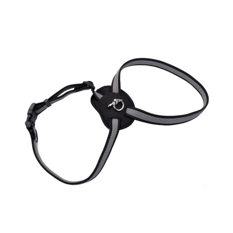 Size Right Gray Mesh Dog Harness Large
