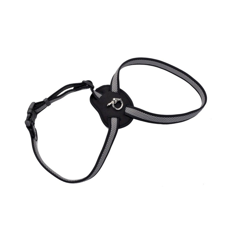 Size Right Gray Mesh Dog Harness Medium