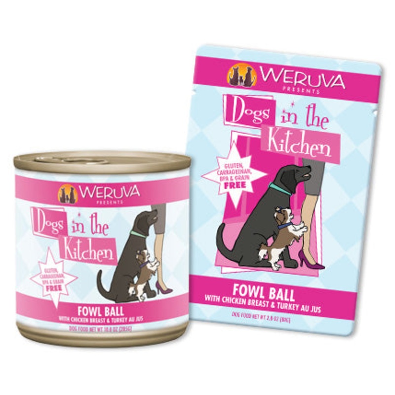 Weruva Fowl Ball with Chicken Breast and Turkey Au Jus 10oz