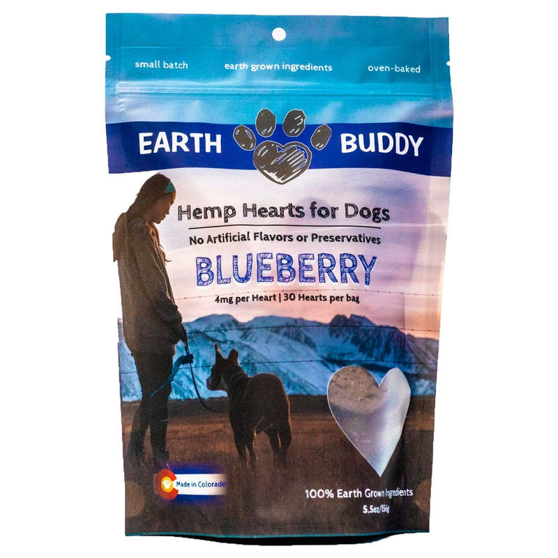 Earth Buddy Blueberry Hemp Hearts 4mg 7oz