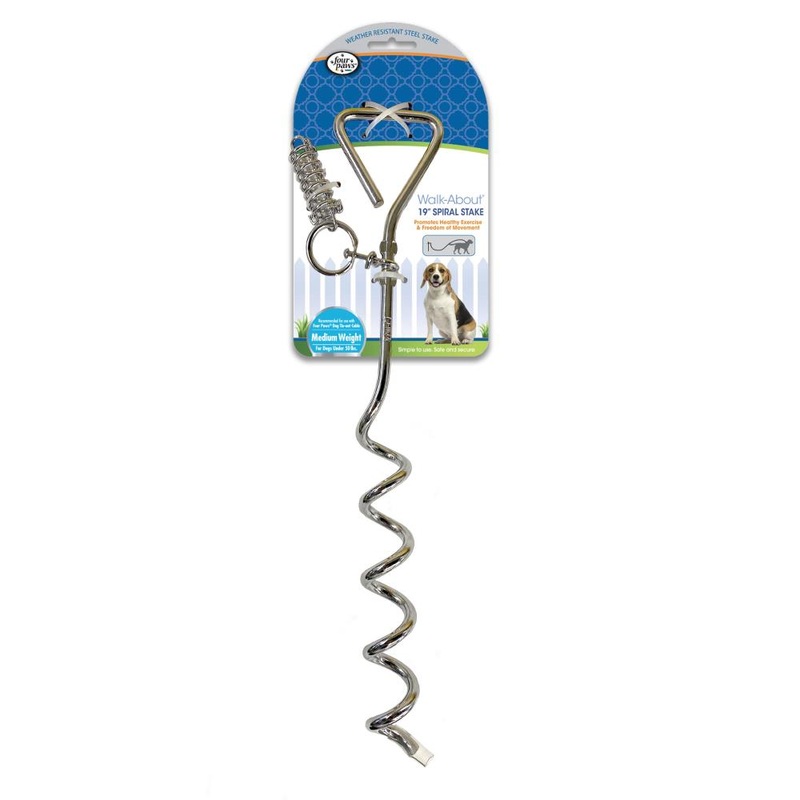 Four Paws Walk-About Spiral Tie-Out Stake