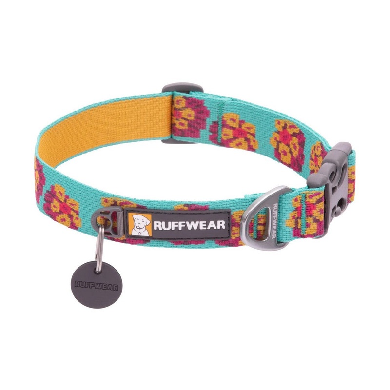 Ruffwear Flat Out Dog Collar Spring Burst Large 20"-26"