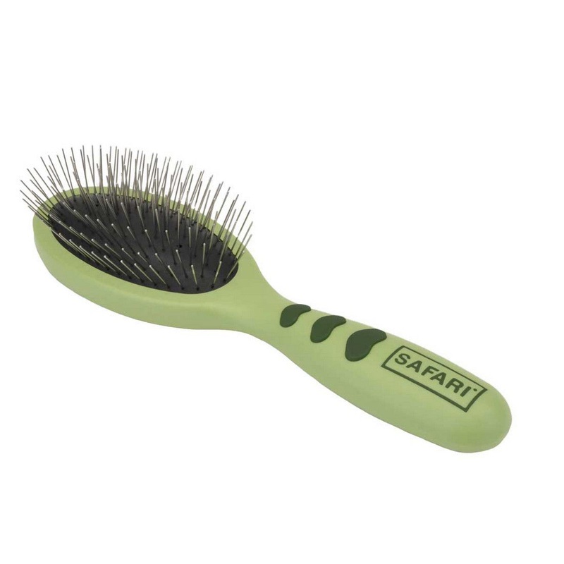 Safari Wire Pin Brush With Plastic Handle Small