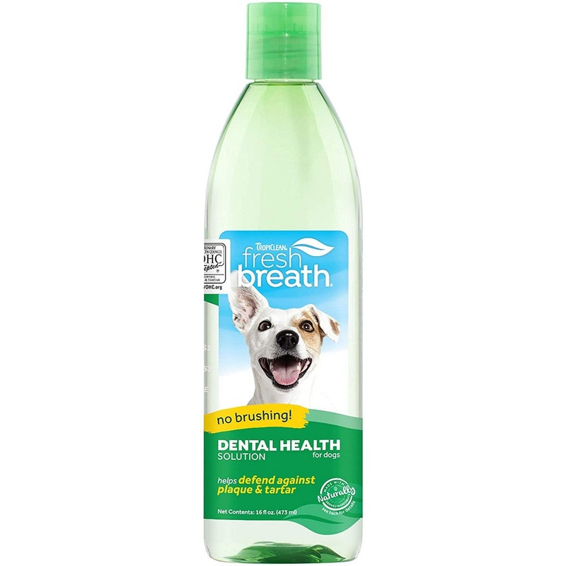 TropiClean Fresh Breath Oral Care Dental Health Solution 16oz