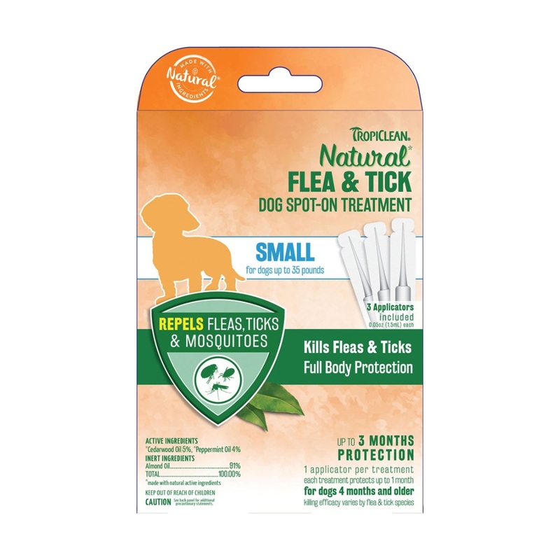 Tropiclean Natural Flea & Tick Spot On Dog Treatment Small