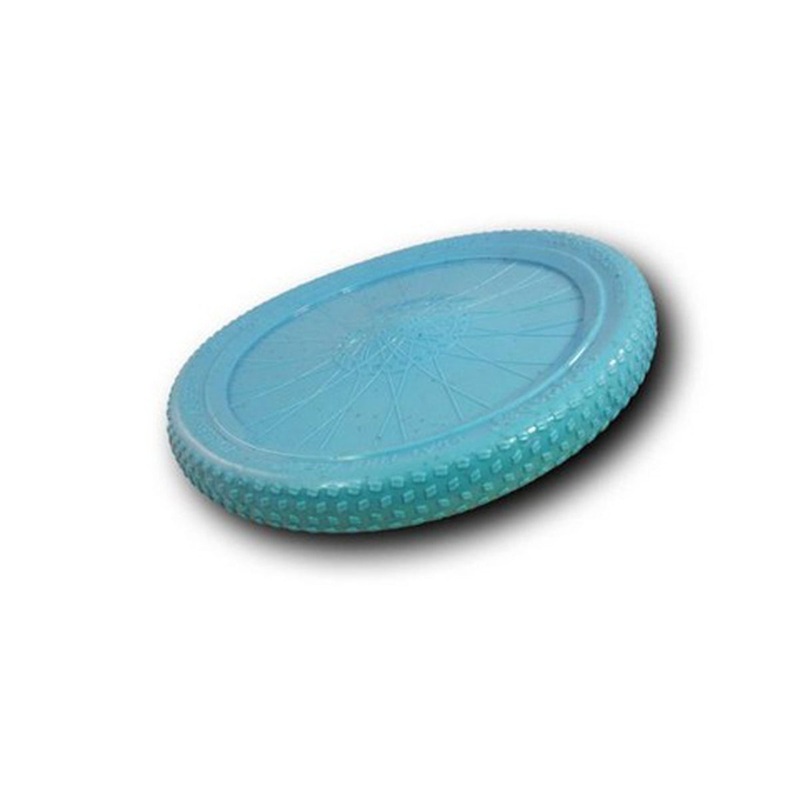 Cycle Dog Flat Tire Flyer Dog Toy Blue