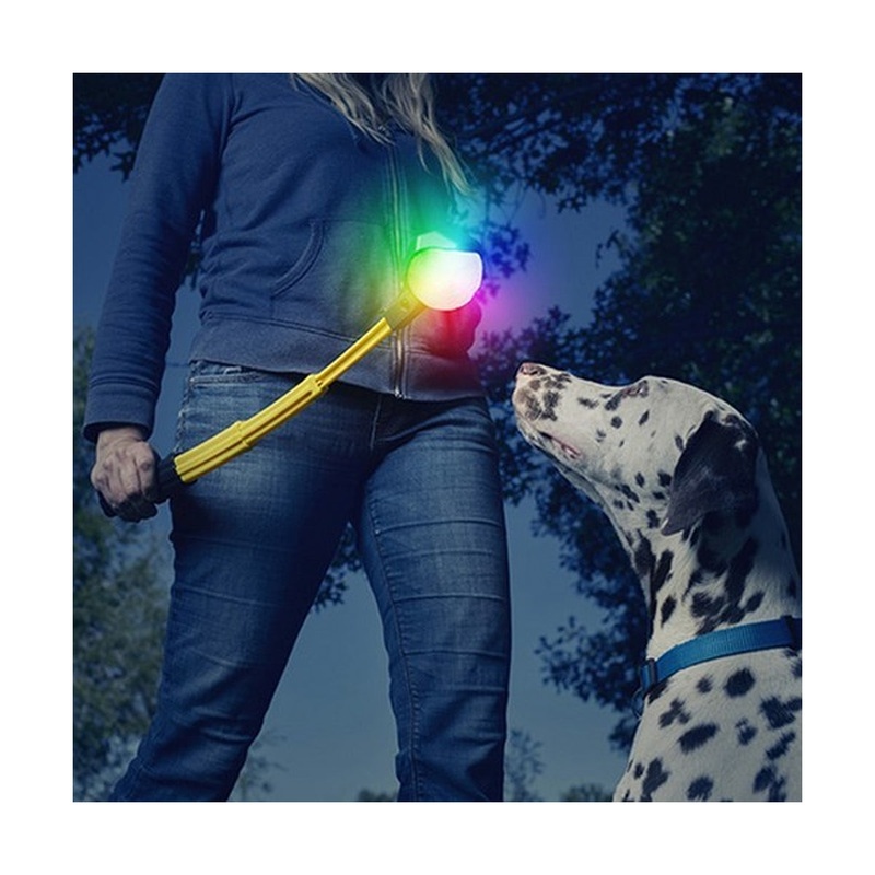 Nite Ize Huck 'N Tuck GlowStreak Collapsible Thrower + LED Ball
