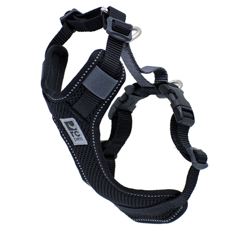RC Pets Moto Control Harness Girth 25"-35" Black/Grey Large