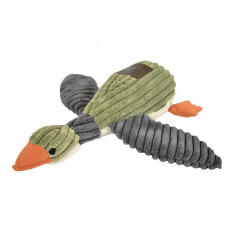 Tall Tails Duck Sage & Charcoal 12" Dog Toy
